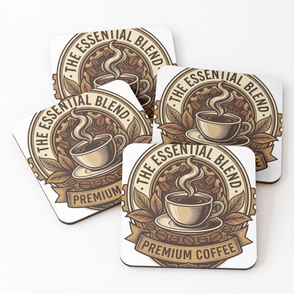 Item preview, The Essential Blend Vintage Premium Coffee Badge designed and sold by Salma.Store.