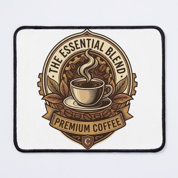Item preview, The Essential Blend Vintage Premium Coffee Badge designed and sold by Salma.Store.