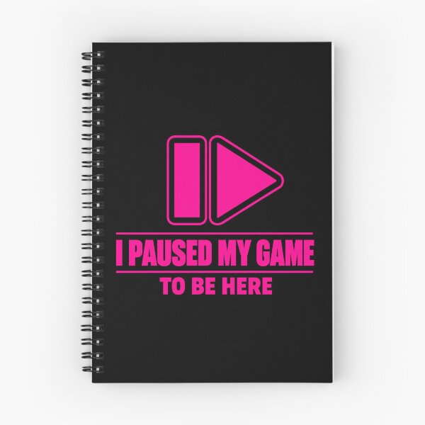 Item preview, I Paused My Game To Be Here Retro Gaming Pause Play T-Shirt designed and sold by BeardWave.
