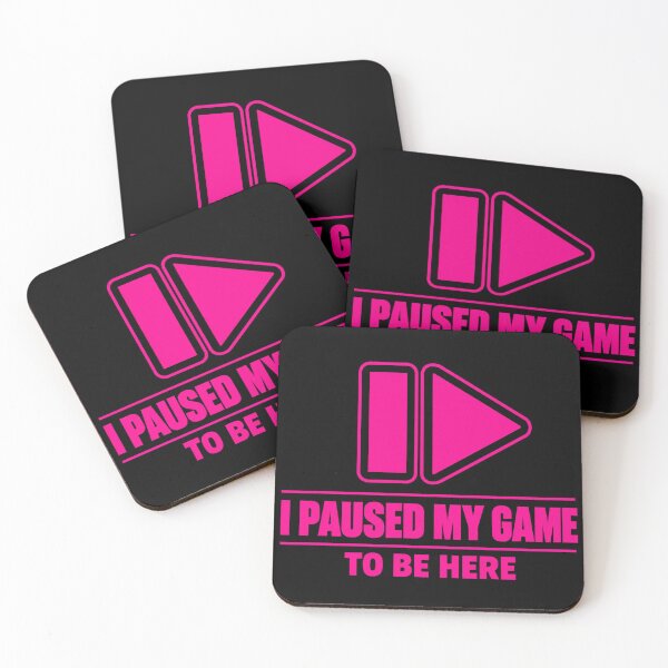 Item preview, I Paused My Game To Be Here Retro Gaming Pause Play T-Shirt designed and sold by BeardWave.