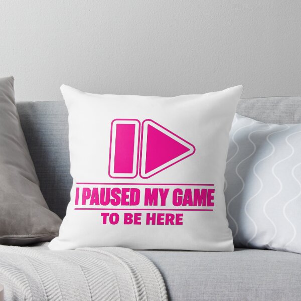 Item preview, I Paused My Game To Be Here Retro Gaming Pause Play T-Shirt designed and sold by BeardWave.