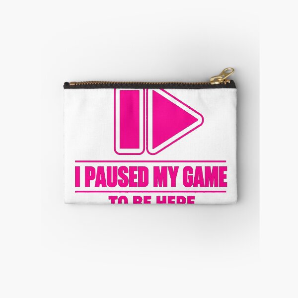 Item preview, I Paused My Game To Be Here Retro Gaming Pause Play T-Shirt designed and sold by BeardWave.