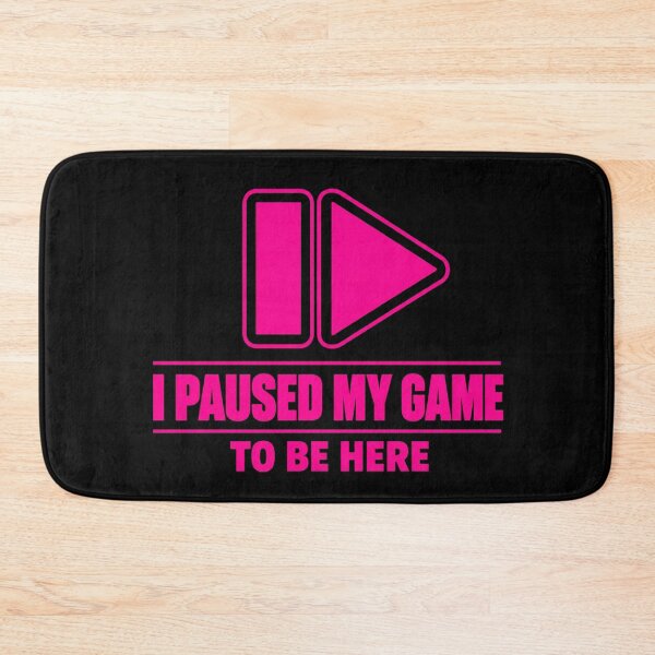 Item preview, I Paused My Game To Be Here Retro Gaming Pause Play T-Shirt designed and sold by BeardWave.