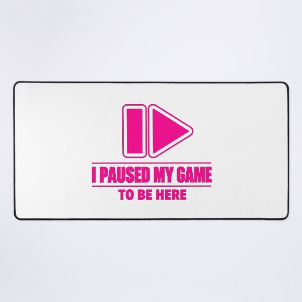 Item preview, I Paused My Game To Be Here Retro Gaming Pause Play T-Shirt designed and sold by BeardWave.