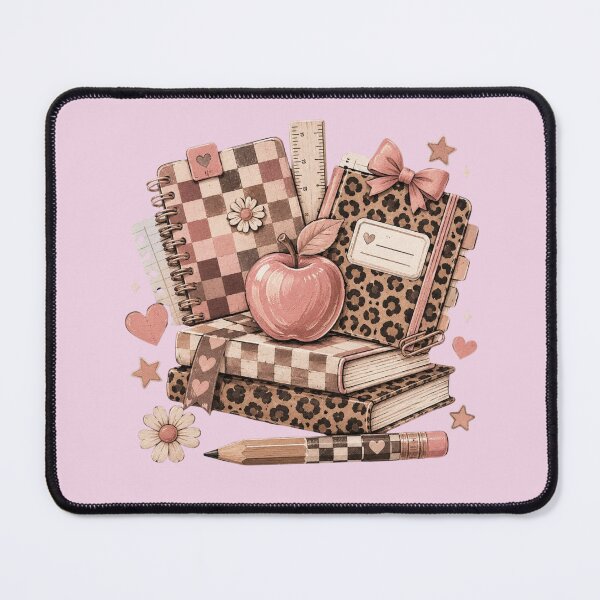 Item preview, Boho Neutral Teacher Back to School Books and Leopard Apple designed and sold by hamadacolonel.