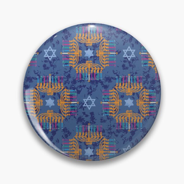 Item preview, Happy Hanukkah Menorah Quad Radials designed and sold by Digitalmyth's Designs.