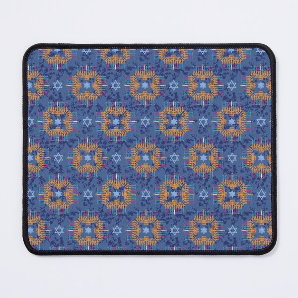 Item preview, Happy Hanukkah Menorah Quad Radials designed and sold by Digitalmyth's Designs.