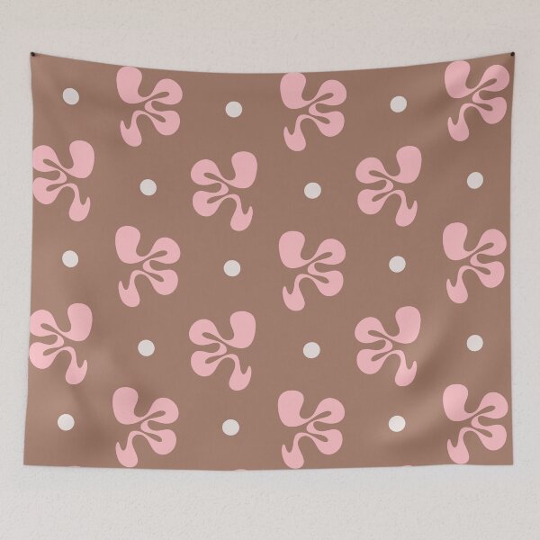 Item preview, Abstract Shapes Cheerful Whimsy Mocha Pink Pattern designed and sold by kierkegaard.
