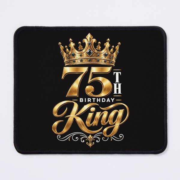 Item preview, king birthday crown gold royal 75th celebration art designed and sold by ROUX-ART.