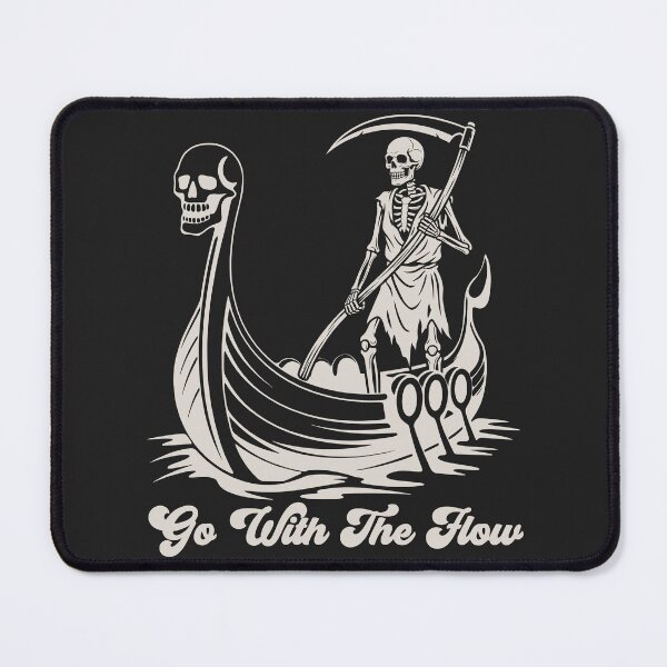 Item preview, Funny Go With The Flow Grim Reaper designed and sold by legendaryskins.