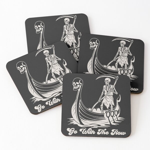 Item preview, Funny Go With The Flow Grim Reaper designed and sold by legendaryskins.