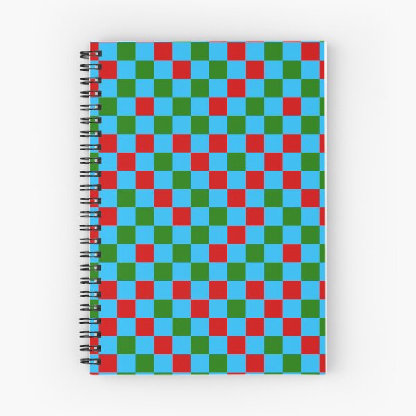 Item preview, Red Green and Cyan blue Checkered  Design   designed and sold by PatternTitan.