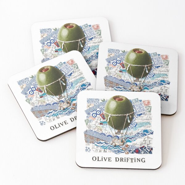 Item preview, Greek Food & Drink Summer Holiday Collage Set designed and sold by OzzFrequency.