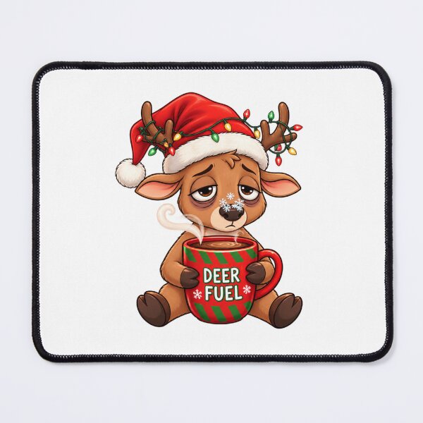 Item preview, Deer Fuel Christmas Reindeer Coffee | Funny Sleepy Reindeer Holiday Gift designed and sold by MrDev.