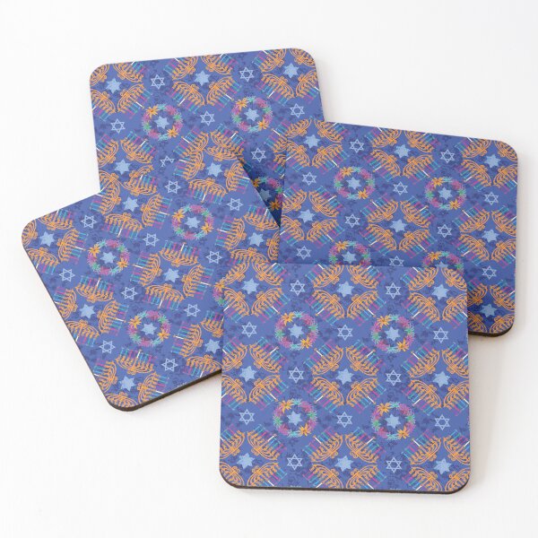 Item preview, Happy Hanukkah Quad Radials designed and sold by Digitalmyth's Designs.