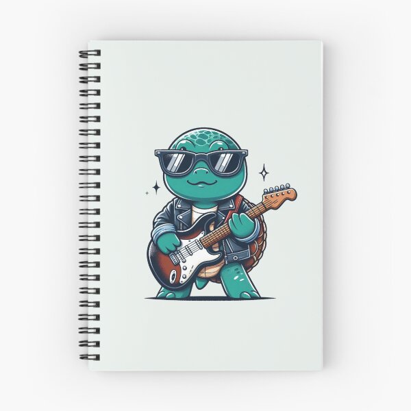 Item preview, Cool Turtle Rock Guitarist with Sunglasses Electric Guitar designed and sold by Safe Haven Pets.