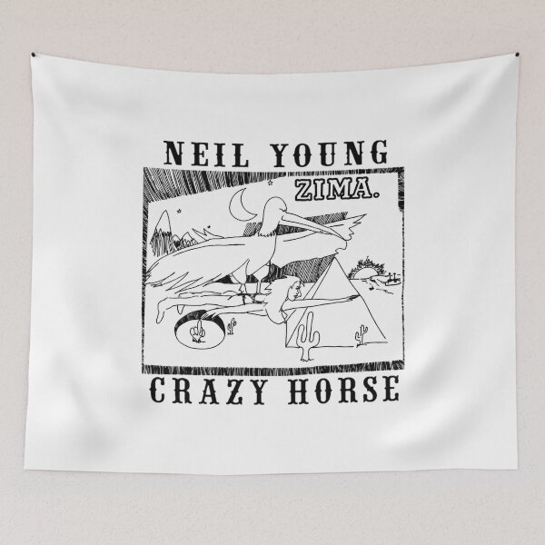 Item preview, Neils Youngs Zúm Crazy Horse Sketch designed and sold by CressidaRook.