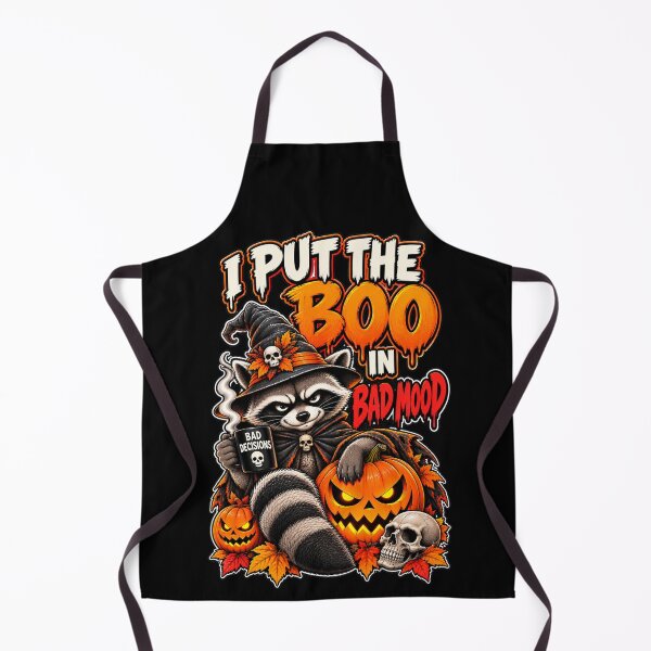 Item preview, Halloween Raccoon Boo Bad Mood Design. I Put the Boo in Bad Mood designed and sold by Creative-Sanc.
