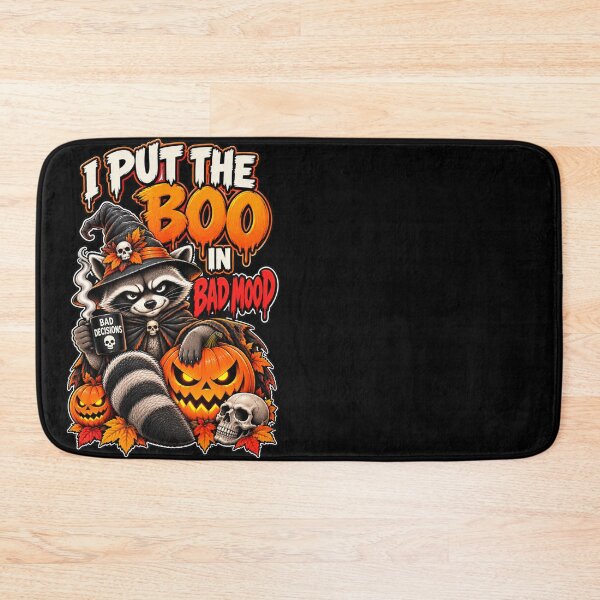 Item preview, Halloween Raccoon Boo Bad Mood Design. I Put the Boo in Bad Mood designed and sold by Creative-Sanc.