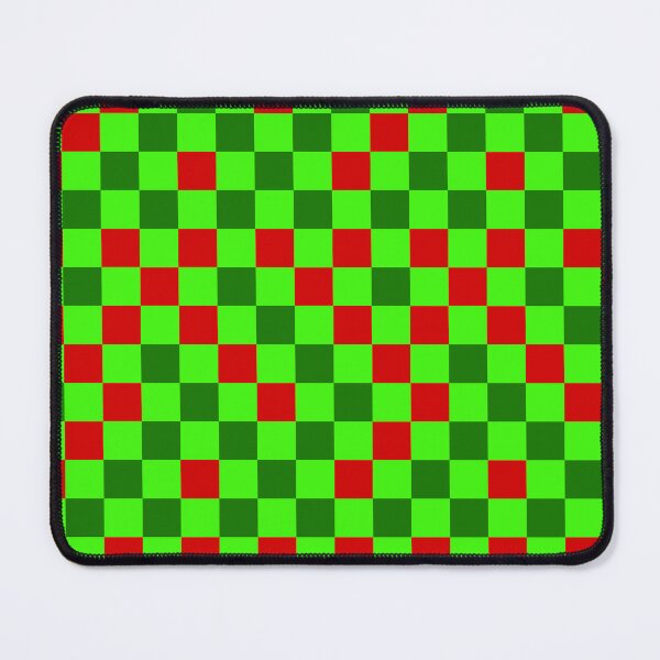 Item preview, Red Green and Light Green Checkered Design designed and sold by PatternTitan.