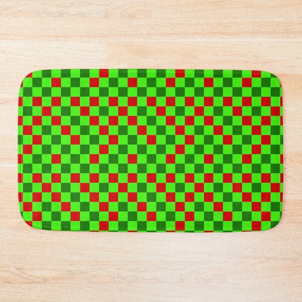 Item preview, Red Green and Light Green Checkered  Design   designed and sold by PatternTitan.