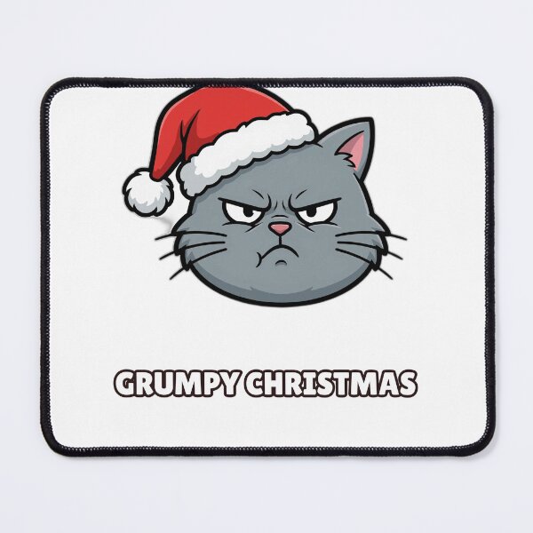 Item preview, Grumpy Christmas Shirt – Funny Cat Holiday Tee designed and sold by KERK Art and Design.