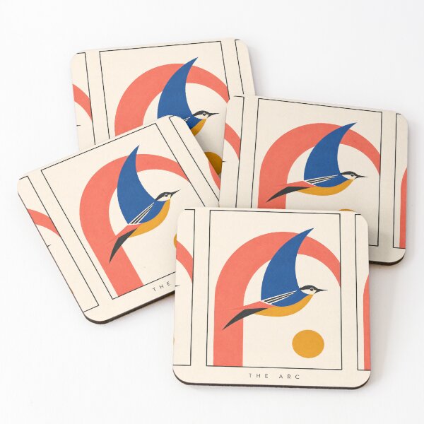 Item preview, Retro Bird Wall Art | The Arc Mid Century Print designed and sold by Filora Atelier | Bird Art.