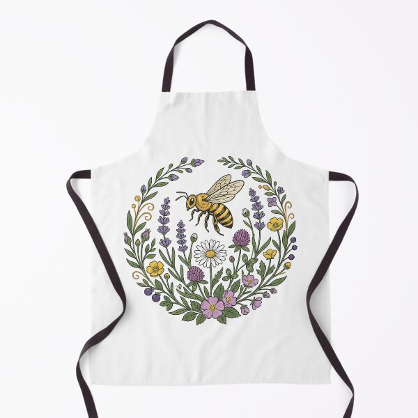 Item preview, Botanical Bee and Wildflower Garden Emblem designed and sold by seunghus.