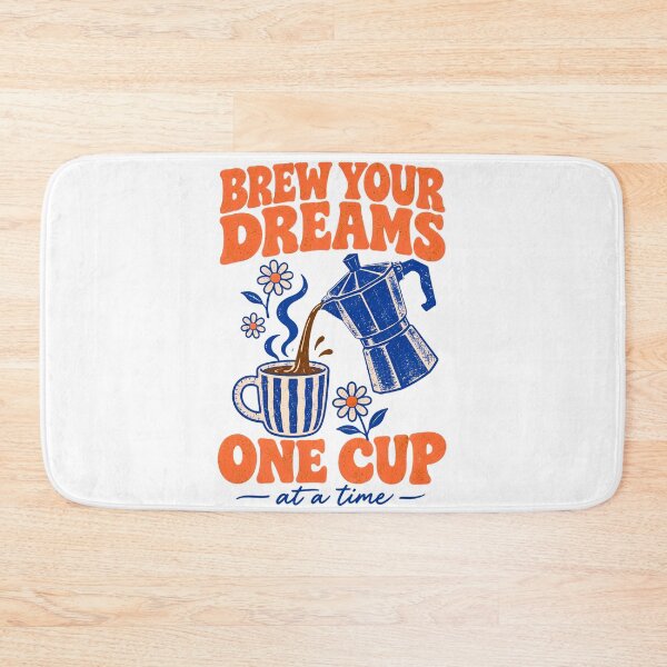 Item preview, Brew Your Dreams One Cup At A Time – Retro Moka Pot Coffee designed and sold by BumbleBloom7.