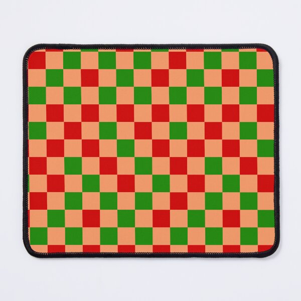 Item preview,  Red Green and Orange Checkered  Design   designed and sold by PatternTitan.