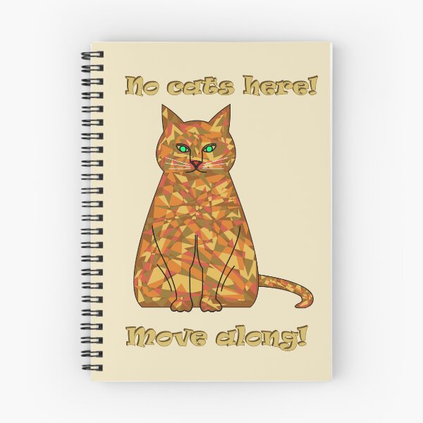Item preview, Camouflaged cat: No cats here – move along! (Beige background) designed and sold by yuretzius.
