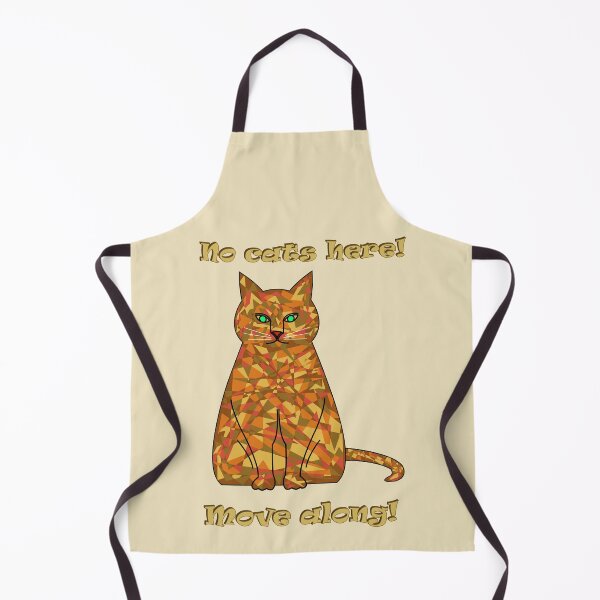 Item preview, Camouflaged cat: No cats here – move along! (Beige background) designed and sold by yuretzius.