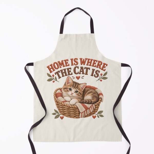 Item preview, Cozy Cat Lover Kitten in Basket designed and sold by HavuNordicShop.
