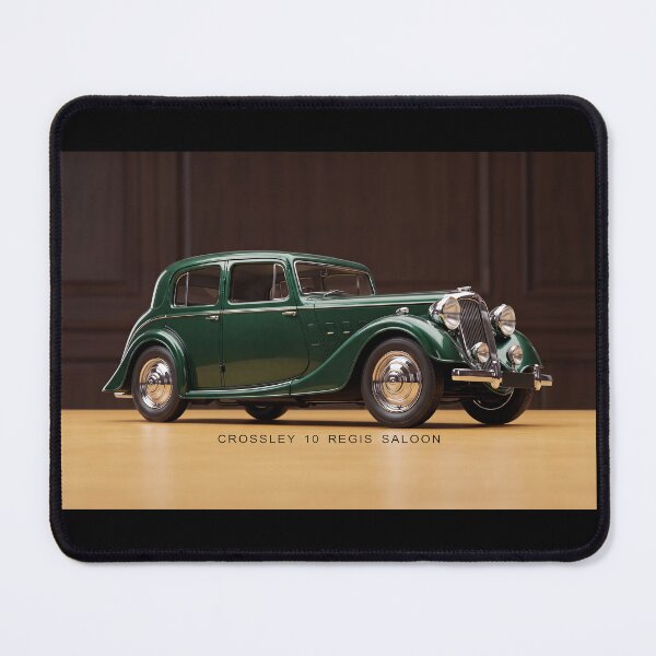 Item preview, 1930s Vintage Green Crossley 10 Regis Saloon Classic Car designed and sold by ArtworkNorth.