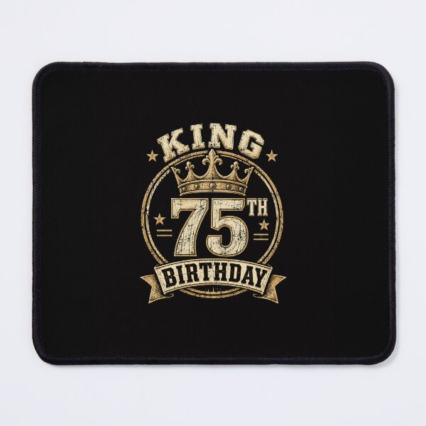 Item preview, 75th Birthday King Crown Vintage Celebration Shirt designed and sold by ROUX-ART.