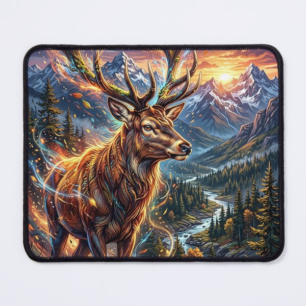 Item preview, Majestic Stag - Magical Wilderness Art designed and sold by Lucid Dream Pixel.