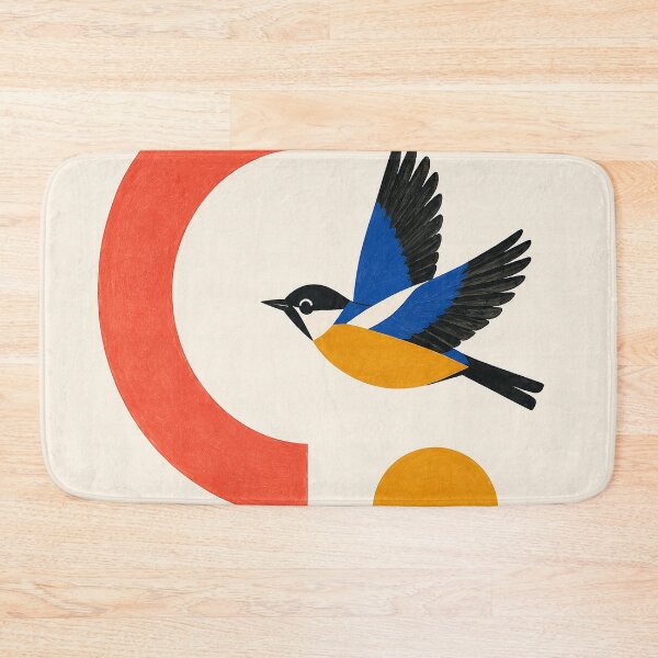 Item preview, "The Opening" |  Mid-Century Bird Art Print | Bauhaus Geometric Abstract Art designed and sold by Filora Atelier | Bird Art.