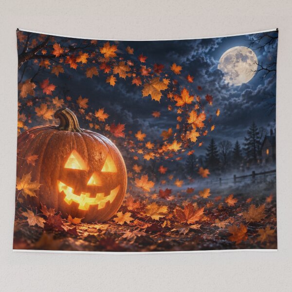 Item preview, Moonlit Jack-O’-Lantern Autumn Magic designed and sold by Kimberly Palmer.