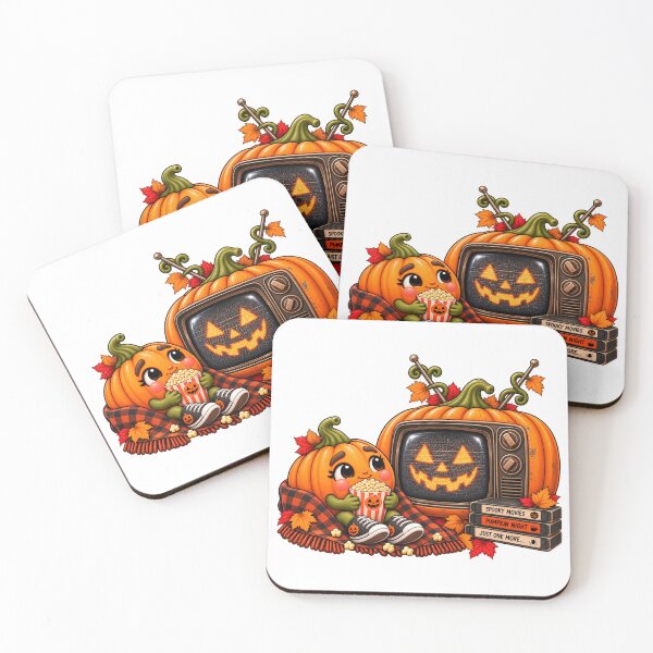 Item preview, Pumpkin Movie Night – Cozy Retro Horror VHS Halloween designed and sold by The Cutting Room.