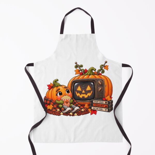 Item preview, Pumpkin Movie Night – Cozy Retro Horror VHS Halloween designed and sold by The Cutting Room.