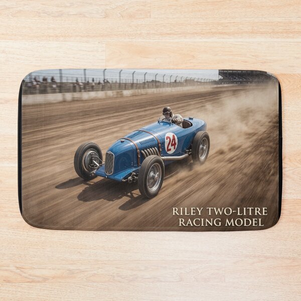 Item preview, Vintage Blue Riley Two-Litre Racing Model on Dust Track designed and sold by ArtworkNorth.
