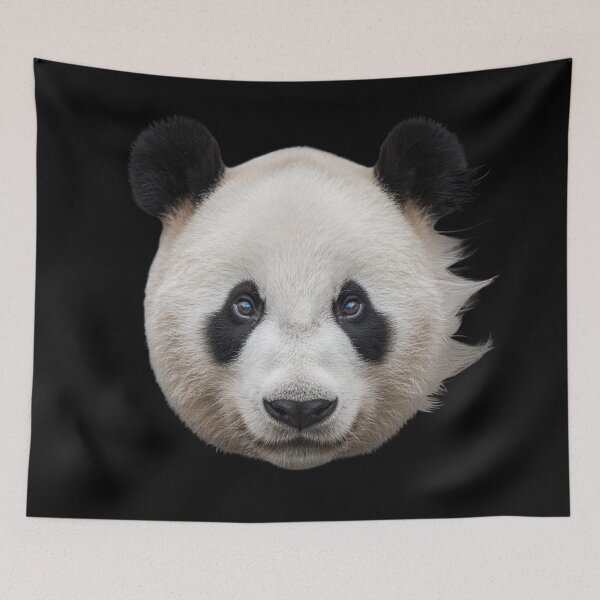 Item preview, Giant Panda Face Portrait Cute Bear Wildlife Art designed and sold by cabana.space.