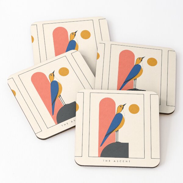 Item preview, The Ascent – Mid-Century Modern Bird Art Print designed and sold by Filora Atelier | Bird Art.