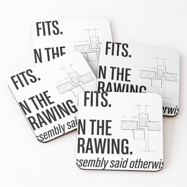 Item preview, It Fits On The Drawing Assembly Said Otherwise Engineer Humor designed and sold by Niebieski-Labs.