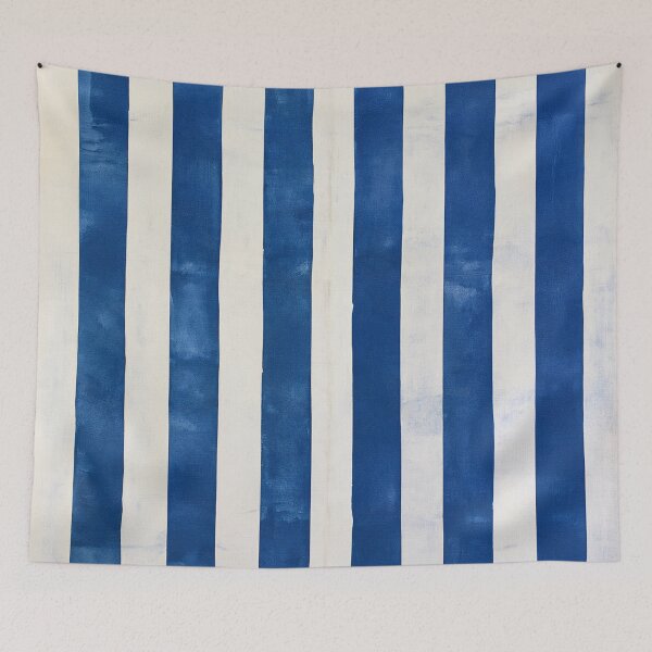 Item preview, Coastal blue and wthie stripes designed and sold by KsaveraArt.