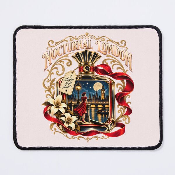 Item preview, A Brighter Night Awaits – Vintage Perfume Bottle Cityscape designed and sold by Ghostwave Atelier.