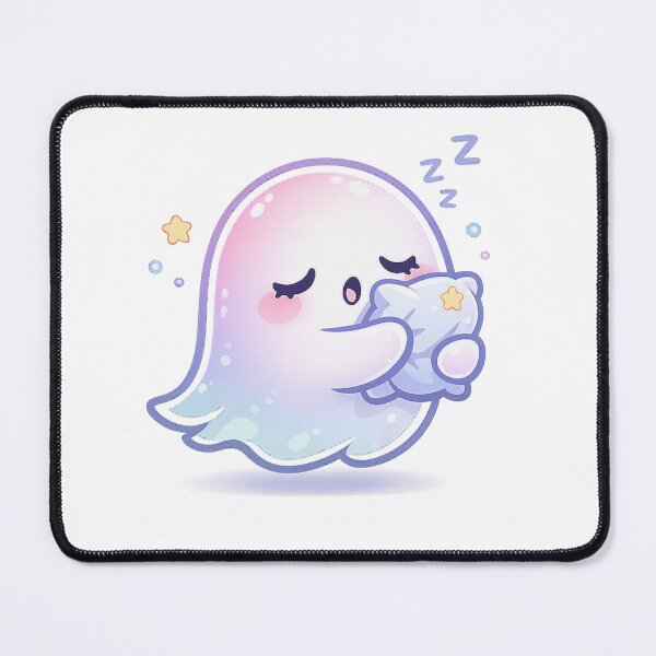 Item preview, Sleepy Bubble Ghost – Pastel Kawaii Spirit Art designed and sold by Sommium .