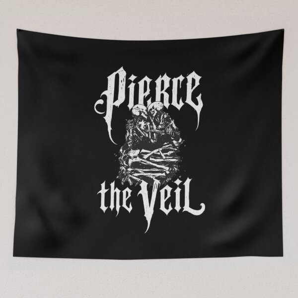 Item preview, Pierces The Veils Band Gothic Skull designed and sold by CressidaRook.