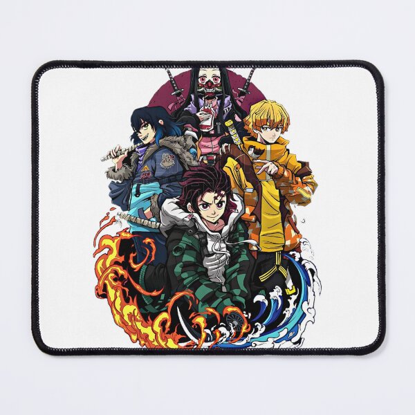 Item preview, Demon Slayer Inspired Anime Art Design with Dynamic Characters and Vibrant Colors designed and sold by simigraphic.