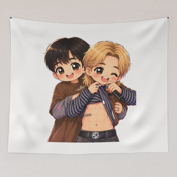 Item preview, Chibi cute Kpop Idols - Arirang World Tour Edition designed and sold by RADesignHub.